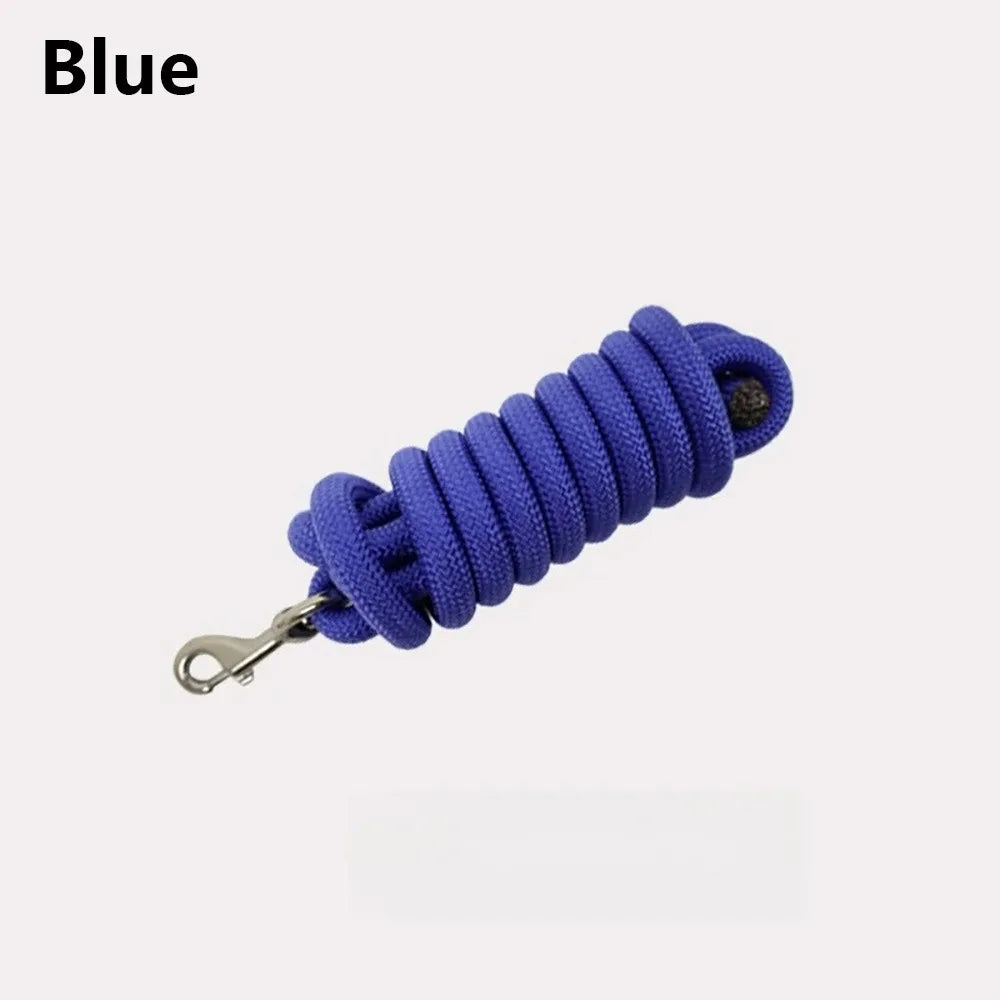 250cm Horse Leash Rope with Bolt Snap Clip Reinforced Training – 4 Colors