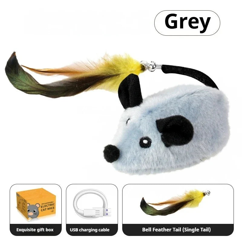 Automatic Sensing Moving Mouse Interactive Cat Toys, Rechargeable