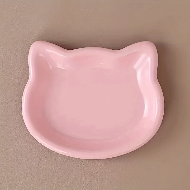 4-Color Pet Bowl Cat Food Dish Canned Snack Frozen Meal Plate – Cat Supplies
