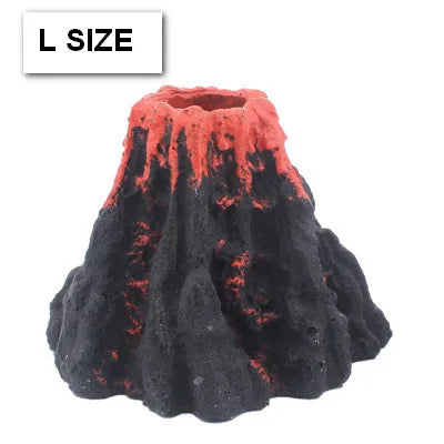 Resin Aquarium Decorations Air Stone Bubbler Volcano Shape – 2 Colors