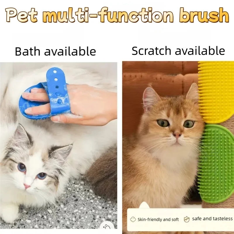 Silicone Dog Cat Bath Brush Soft Rubber - ProPawPet.com