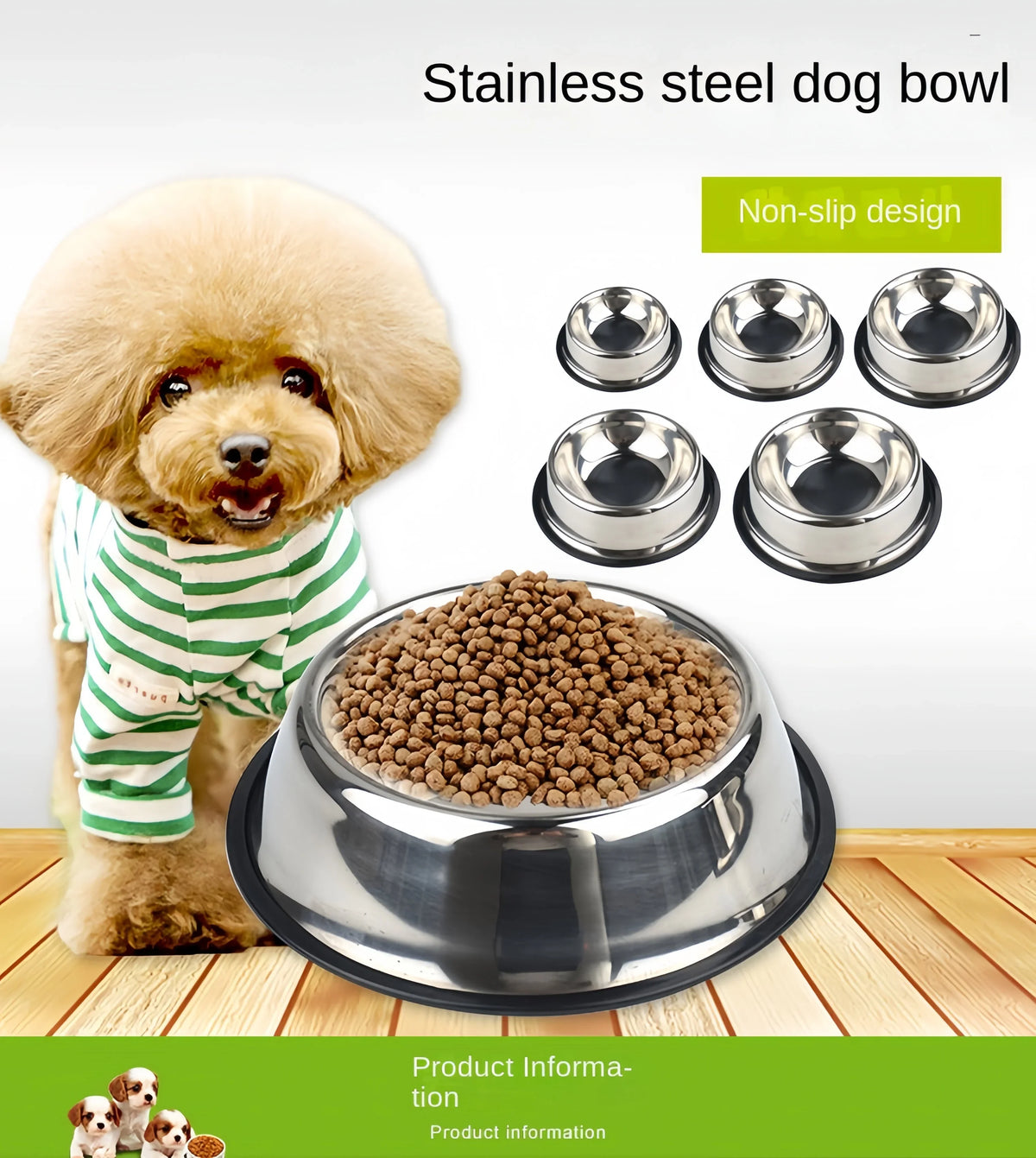 Pet Dog Cat Stainless Steel Bowl Pet Feeding - ProPawPet.com