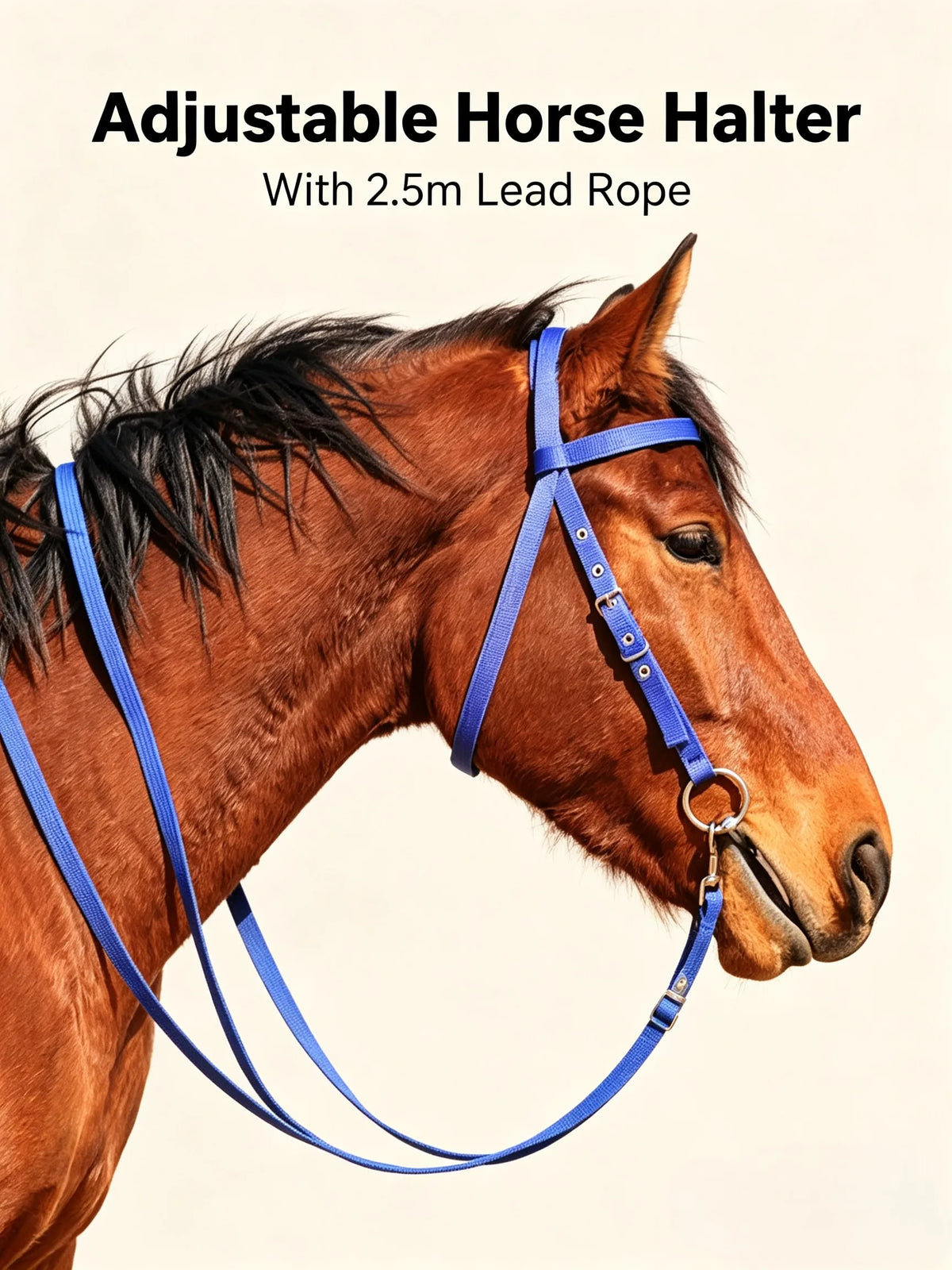 Horse Halter with Lead Rope Set Adjustable - ProPawPet.com
