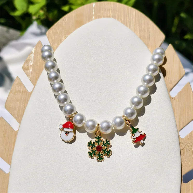 Fashion Adjustable Pearl Pet Collar with - ProPawPet.com