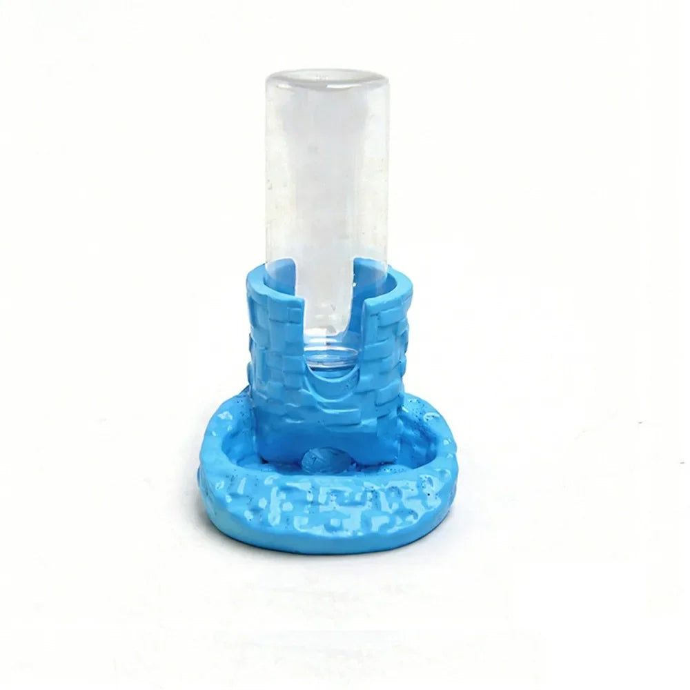 Plastic Reptiles Water Food Feeder Removable Anti Slip Base – 9 Colors