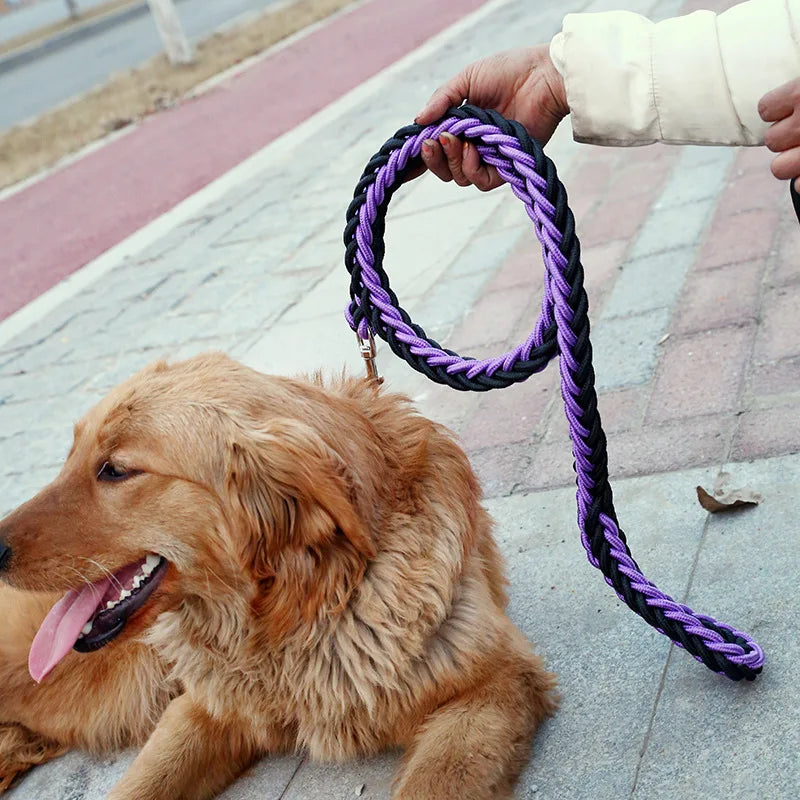 Double Strand Rope Large Dog Leashes Metal P - ProPawPet.com