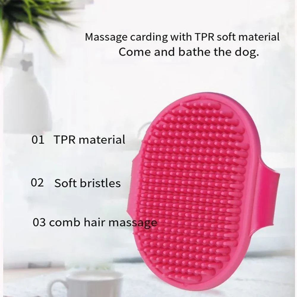 Pet Cleaning Brush Dog Cats Bath Soft Rubber - ProPawPet.com