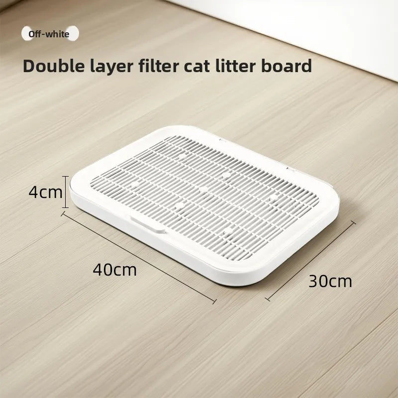 Large Cat Litter Pad Double Layer PP Washable Non Slip – Cat Supplies