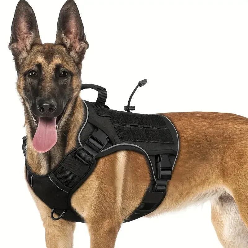 Adjustable No Pull Tactical Dog Harness with - ProPawPet.com