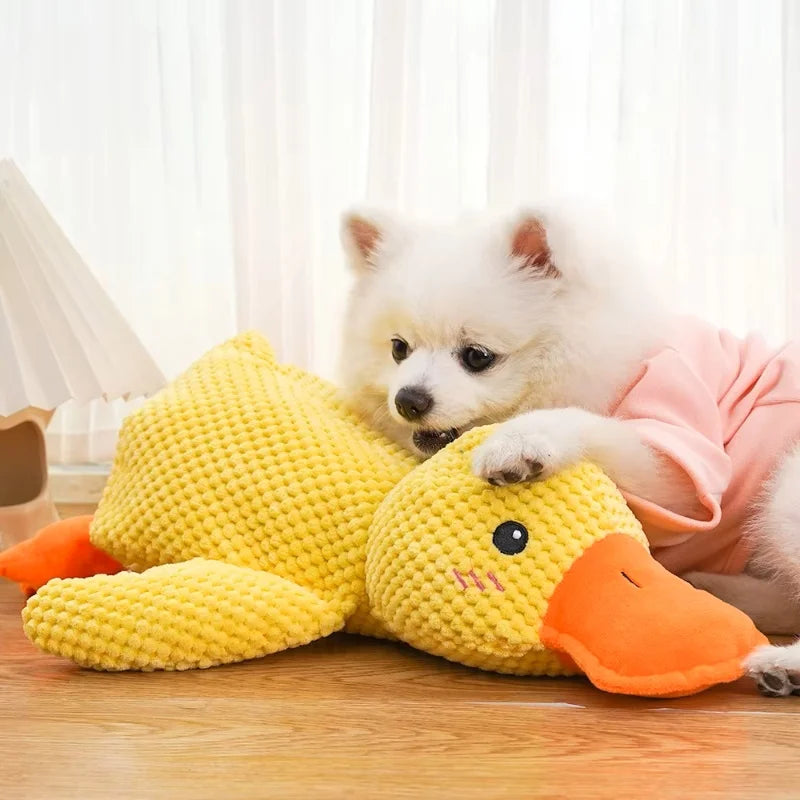 Plush Duck Dog Toy Bite Resistant Squeaky - ProPawPet.com