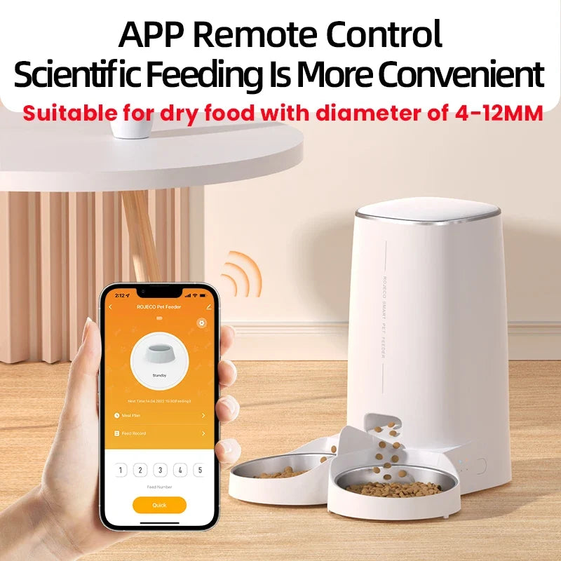 ROJECO Automatic Cat Feeder Pet Smart Cat - ProPawPet.com