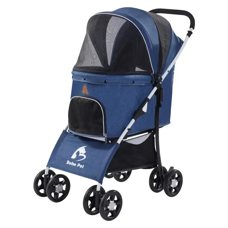 2027Cat Transport Pet Cart Lightweight Foldable Small – 2 Colors