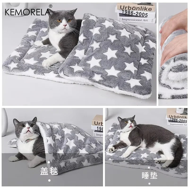 KEMORELA Flannel Pet Sleeping Mat Dog Bed - ProPawPet.com