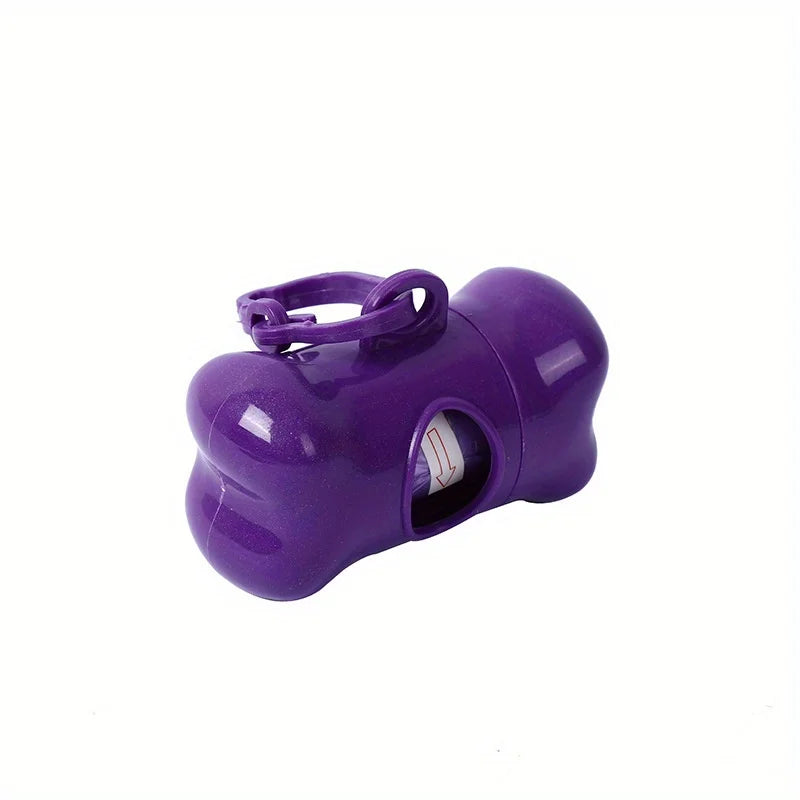 Colorful Bone-shaped Dog Poop Bag Dispensers, Portable