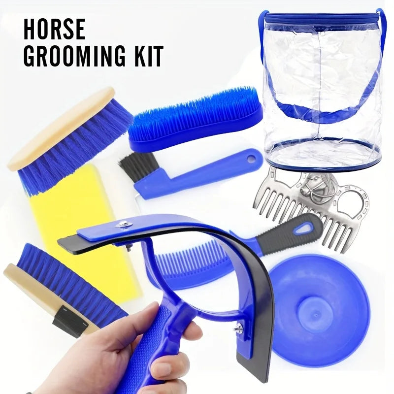 Professional Horse Grooming Kit Tack Room Supplies Set