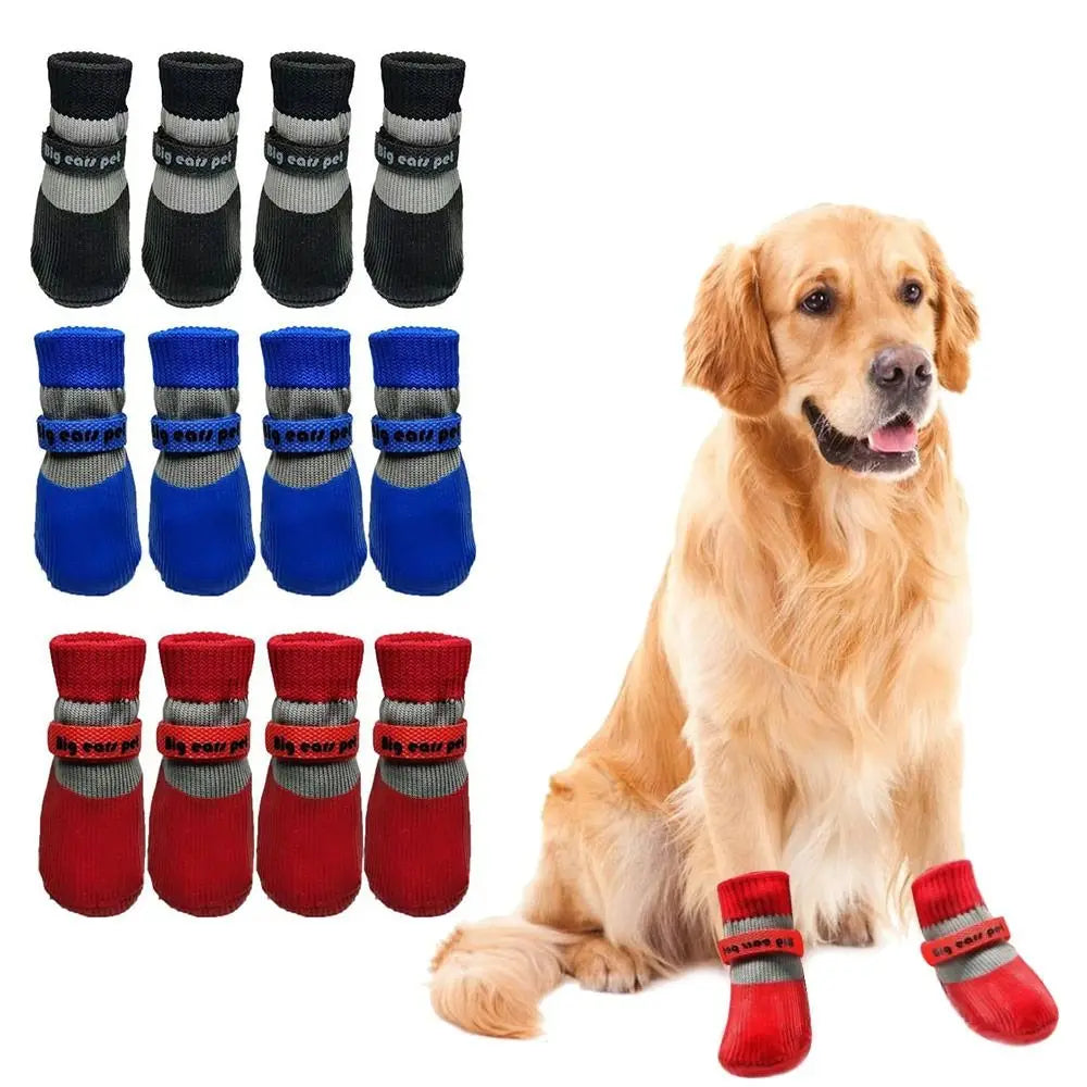 4PCS Cute Waterproof Winter Dog Shoes Warm - ProPawPet.com
