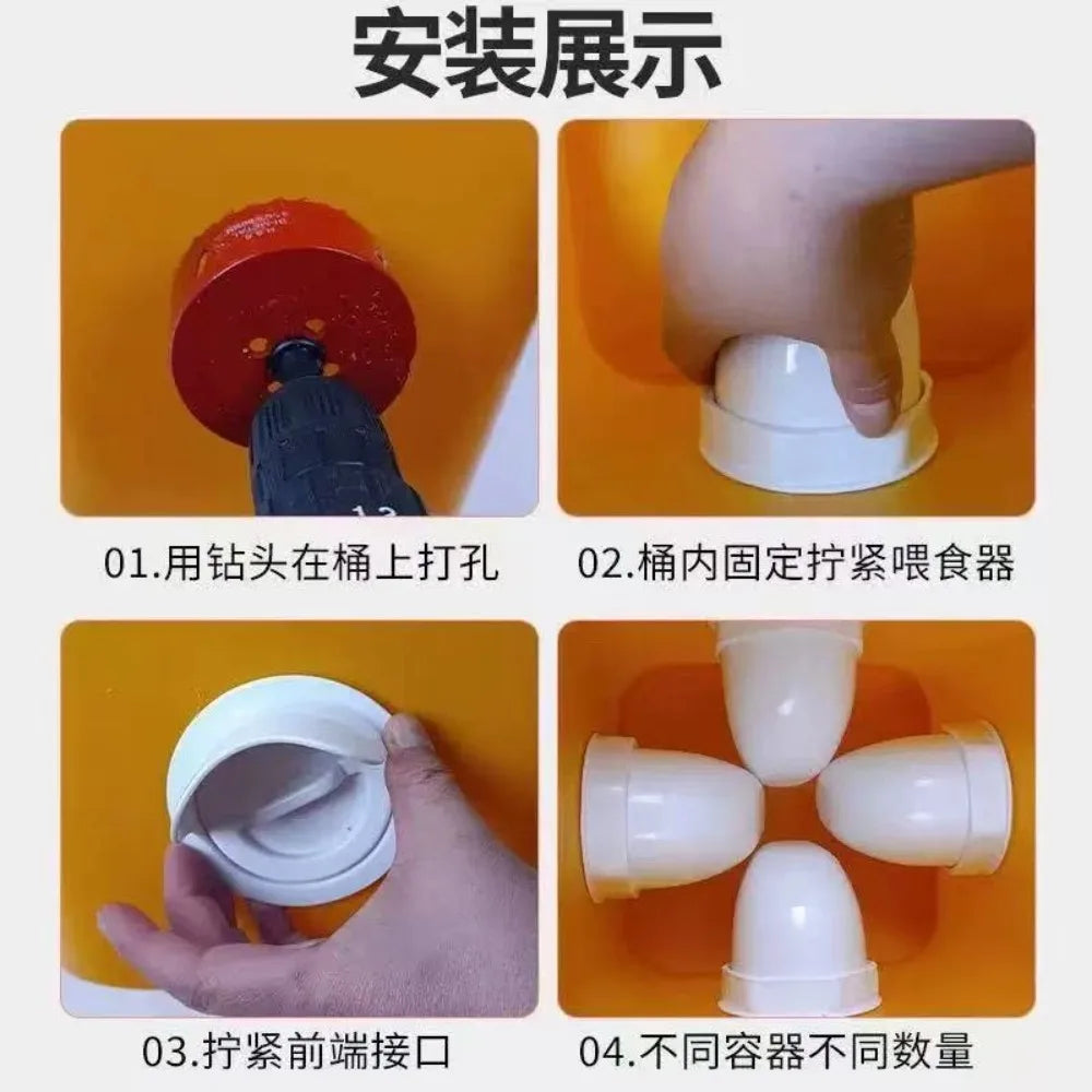 Automatic Gravity Chicken Duck Feeder Kit - ProPawPet.com