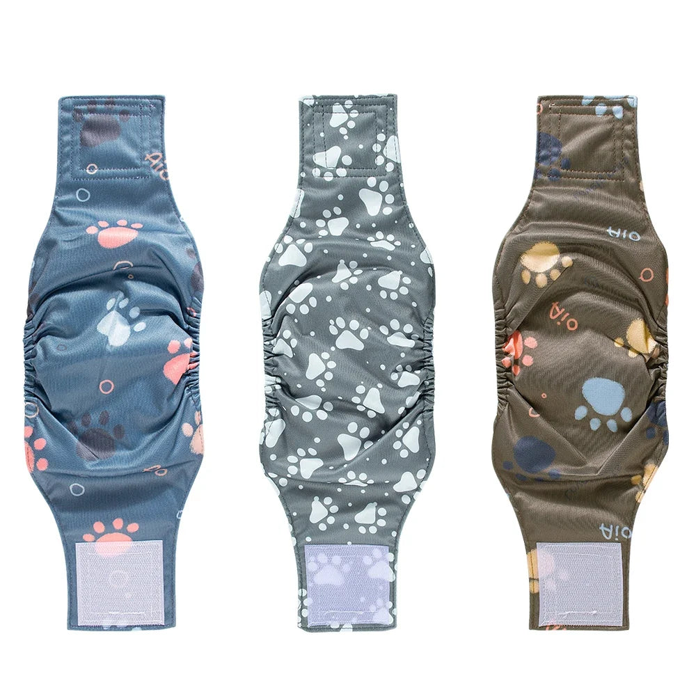 3PCS Durable Washable Male Dog Diaper Wraps - ProPawPet.com