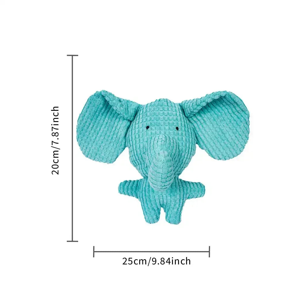 Plush Dog Toys Corduroy for Small Medium Animal Squeaky – 8 Colors