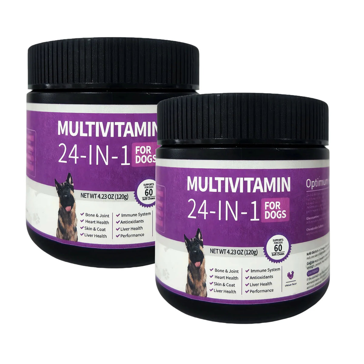 24-in-1 Dog Vitamins and Supplements Multivitamin Chewable – Dog Supplies