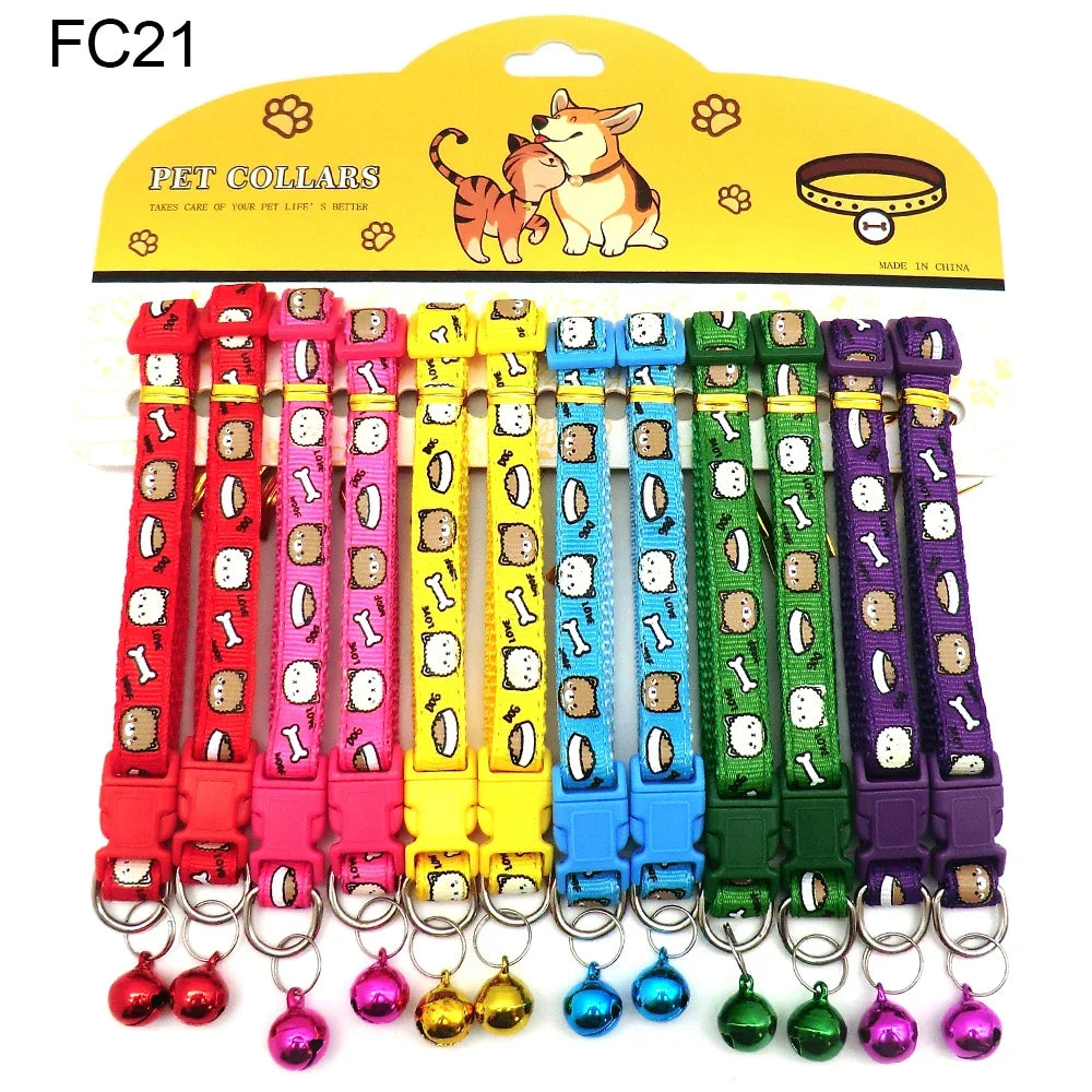 12PCS Cat & Dog Fashion Outdoor Collar with - ProPawPet.com