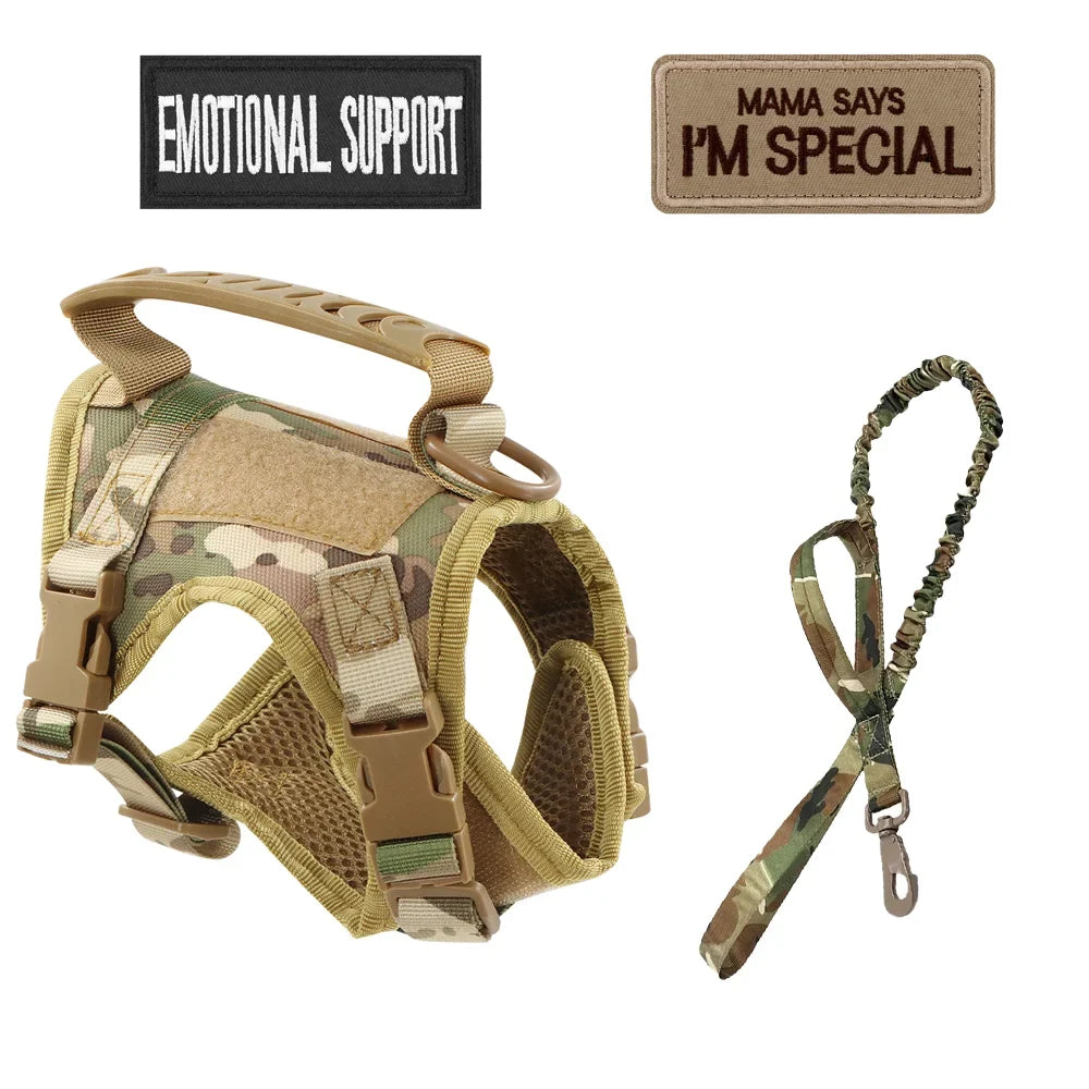 Tactical Nylon Cat Harness Leash Patch Kit – 4 Colors
