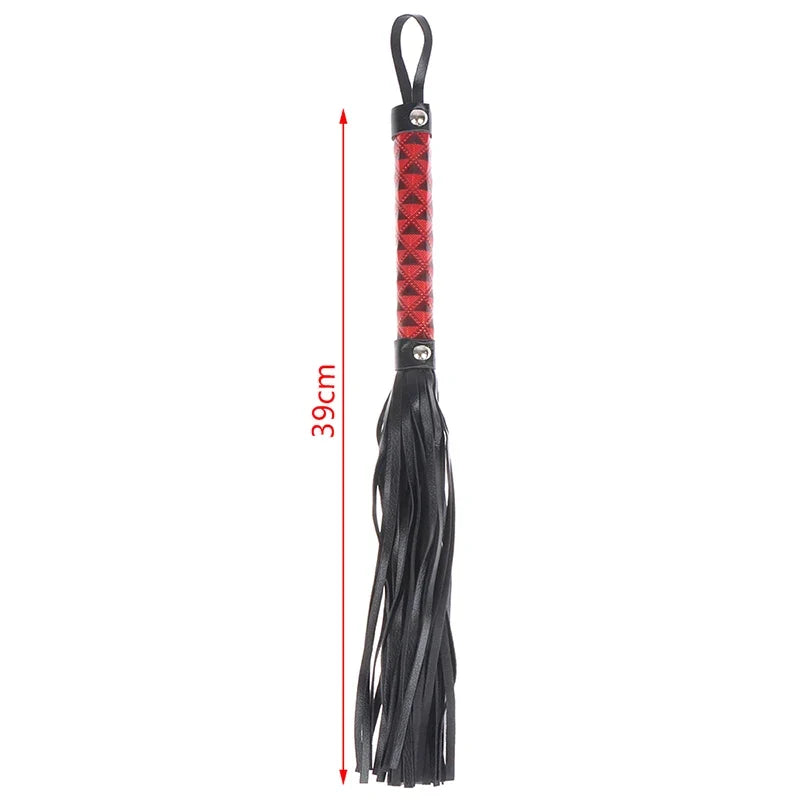 Outdoor Non Slip Leather Braided Horse Racing Whip – 3 Colors