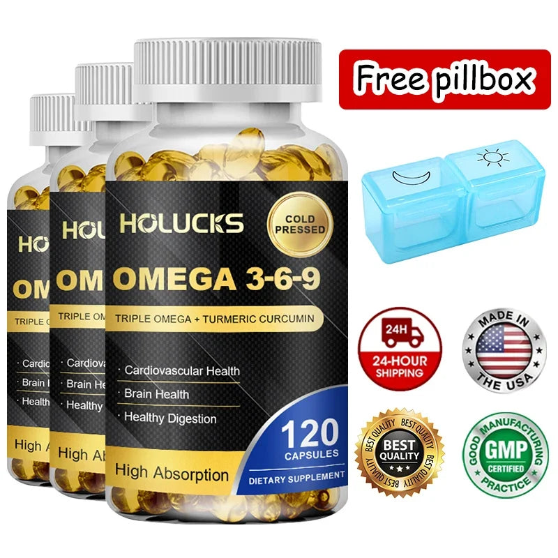 Omega 3 6 9 Fish Oil Capsules, High EPA DHA - ProPawPet.com