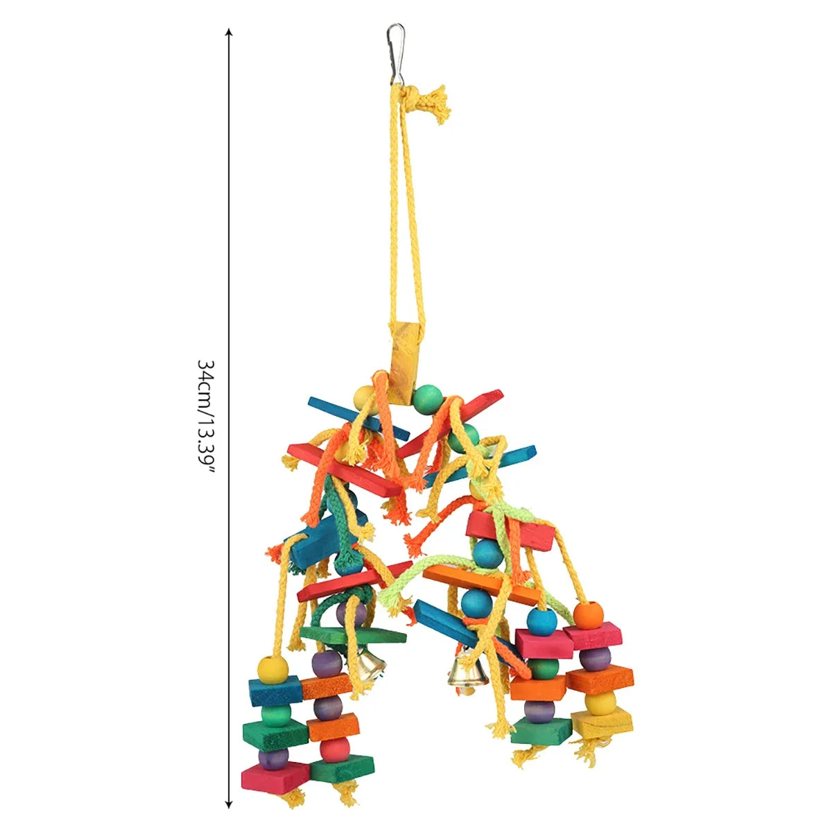 Cotton Wood Parrot Bird Toys Hanging Rope Pet Ladder