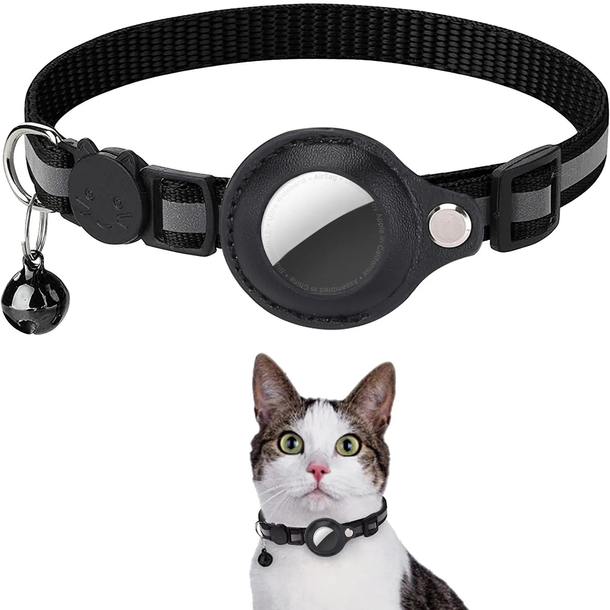 Cat Airtag Holder Collar – Cat Supplies