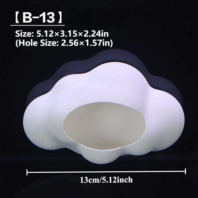 Cloud Shaped Fish Tank Cave – 4 Colors