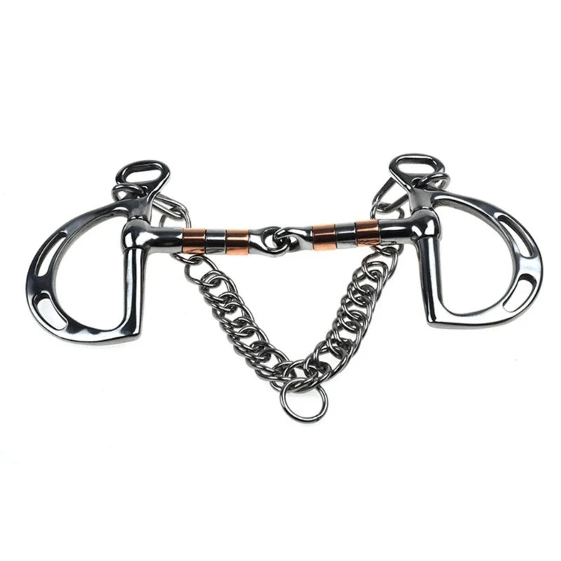 31be Rustproof Stainless Steel Double Chain Horse Bit Quickly – 2 Colors