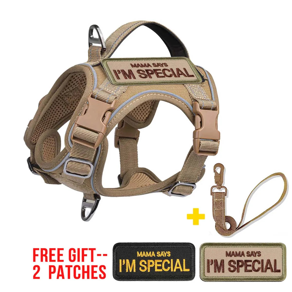 Reflective Tactical Dog Harness – Dog Supplies