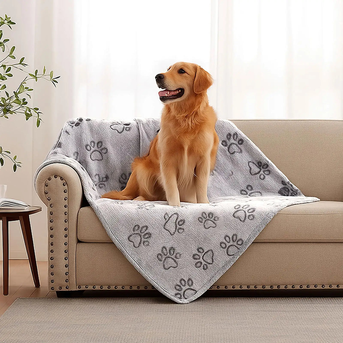 Premium Soft Dog Blanket Washable Cute Paw - ProPawPet.com