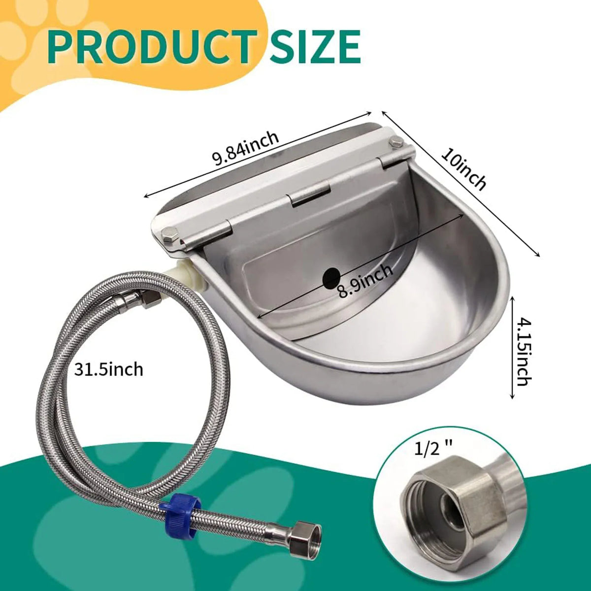 Automatic Animal Drinking Water Bowl, 304 - ProPawPet.com