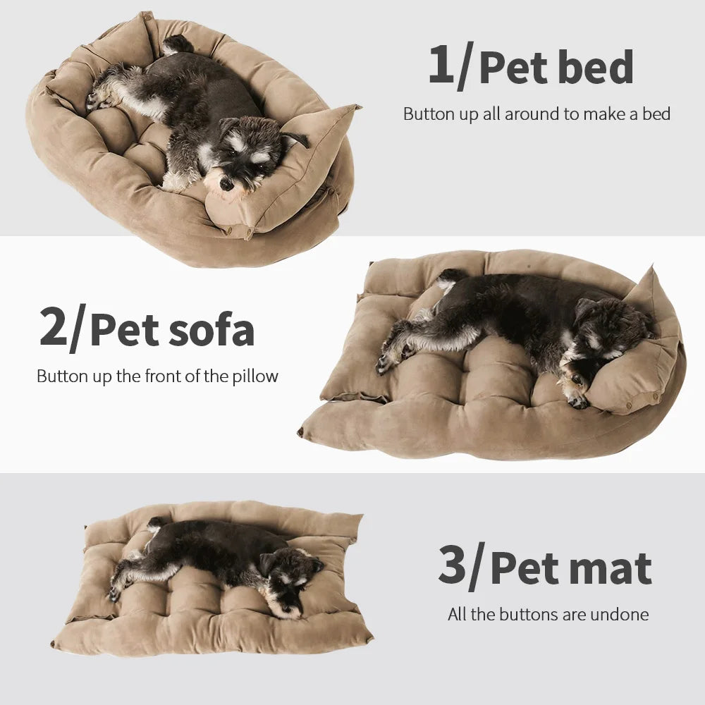 Warm Dog Sofa Bed Winter Pet Dog Cat Bed - ProPawPet.com