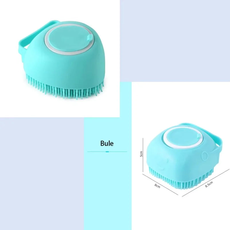 Soft Silicone Dog Bathing Grooming Brush Pet Massage Shampoo – Dog Supplies