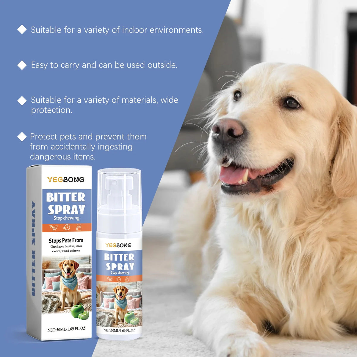 Pet No Chew Bitter Deterrent Spray Puppy - ProPawPet.com