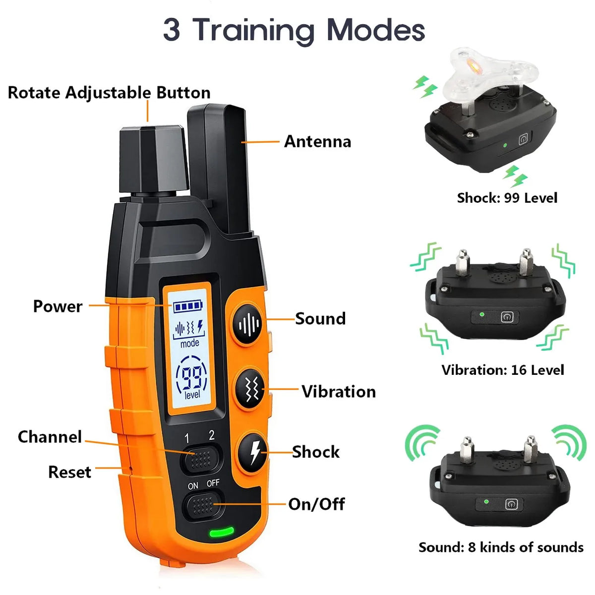3300Ft Dog Training Collar with Remote - ProPawPet.com