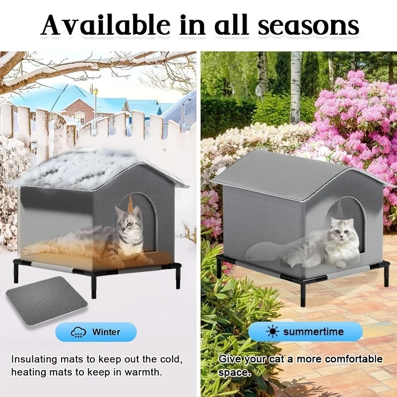 Stray Cat Houses with Mat Waterproof Summer - ProPawPet.com