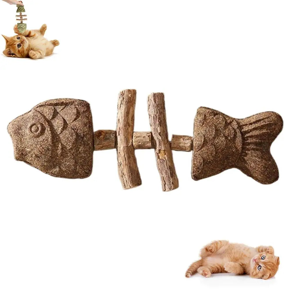 Interactive Funny Fish Bone Cat Toys – Aquarium Cleaning & Maintenance