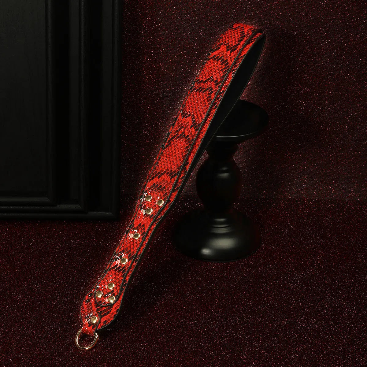 41cm Snake Skin Pattern Equestrian PU Leather Whip – 2 Colors