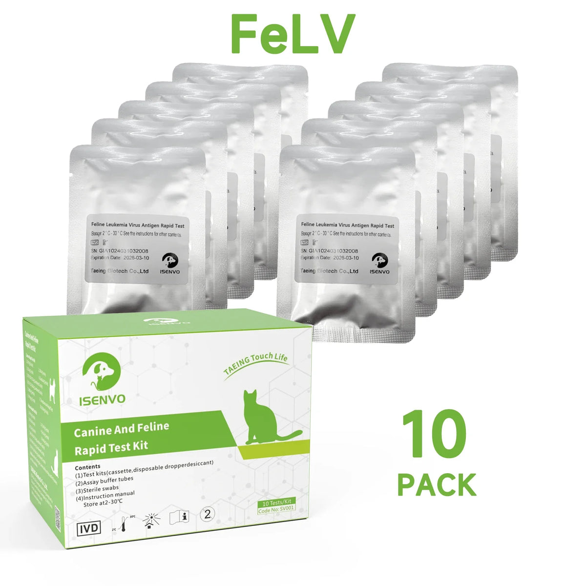 FeLV Feline Leukemia Rapid Test Kit for Cats