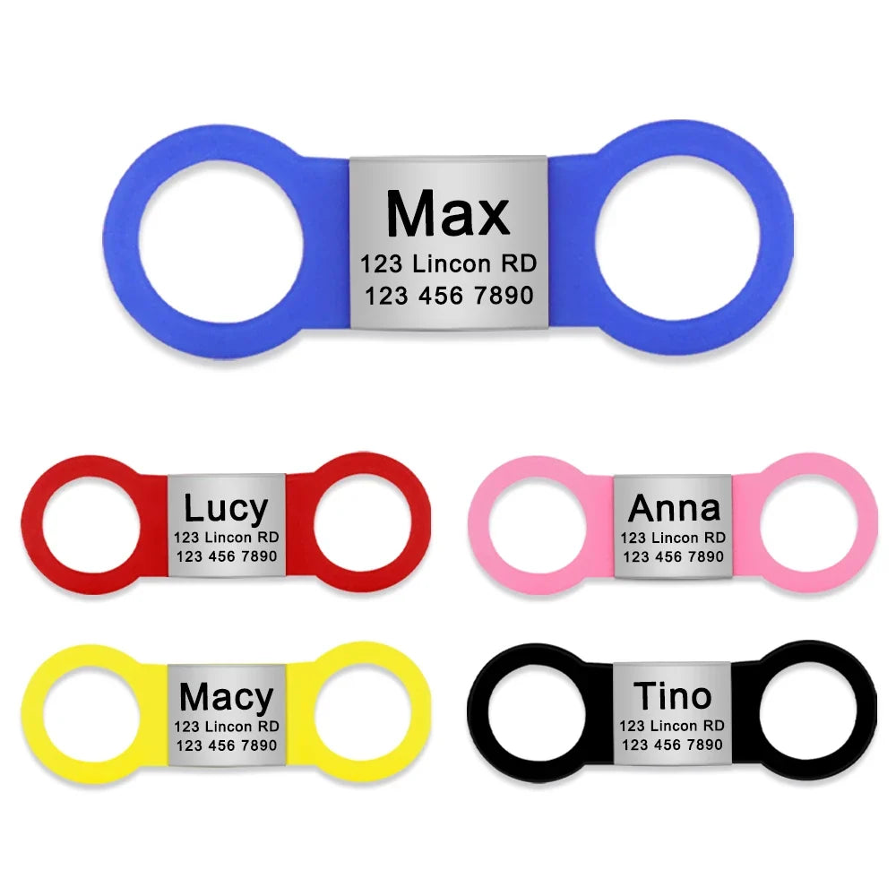 Nameplate Engraved Id Tag Dog Cat Collar - ProPawPet.com