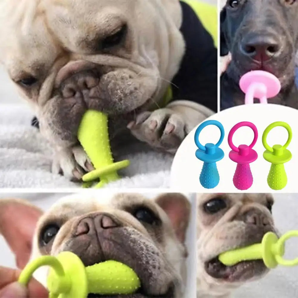 Rubber Dog Pacifier Toy With Bell For - ProPawPet.com