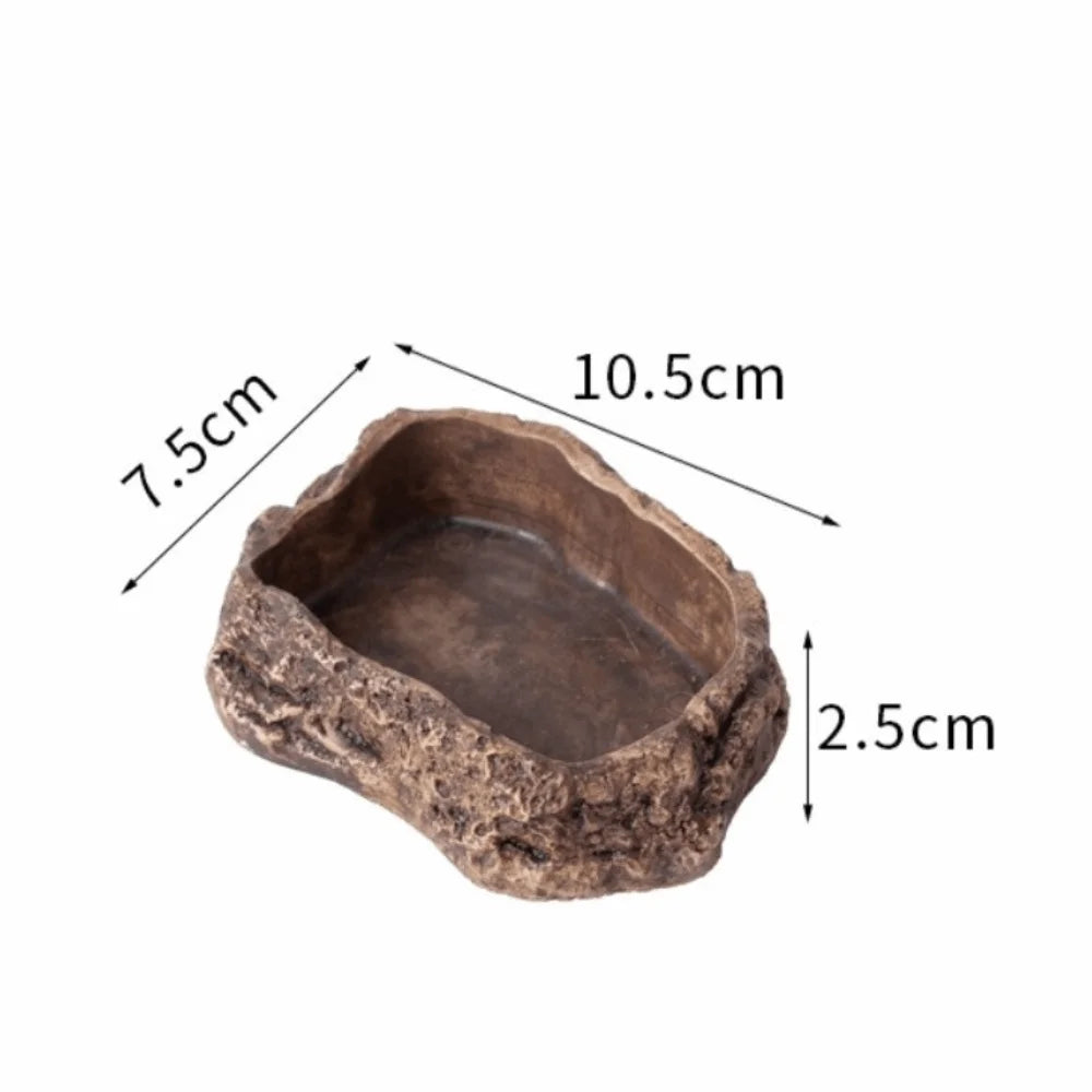 Simulated Rock Reptile Food Bowl Multiple - ProPawPet.com