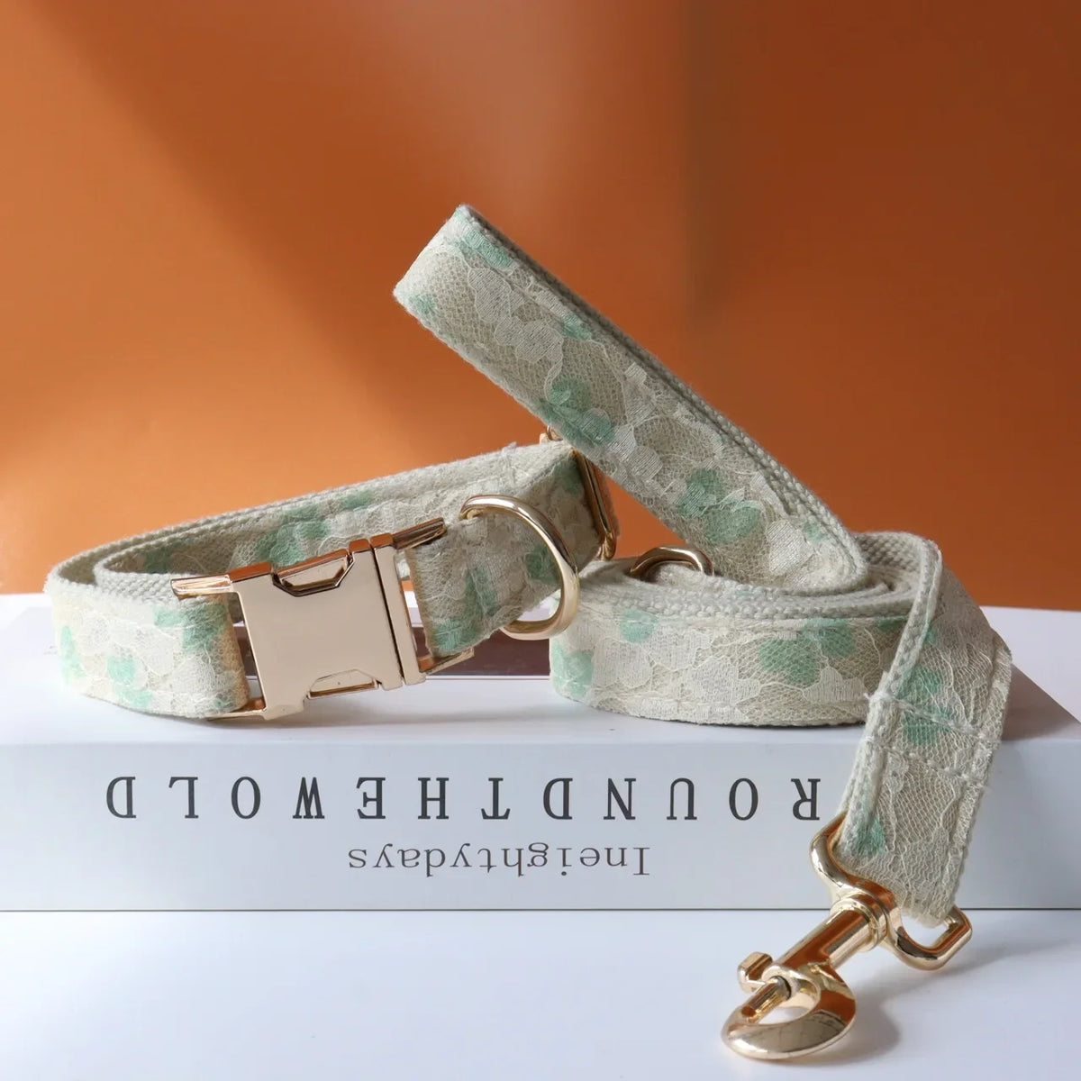 Personalized ID Lace Wedding Dog Collar - ProPawPet.com