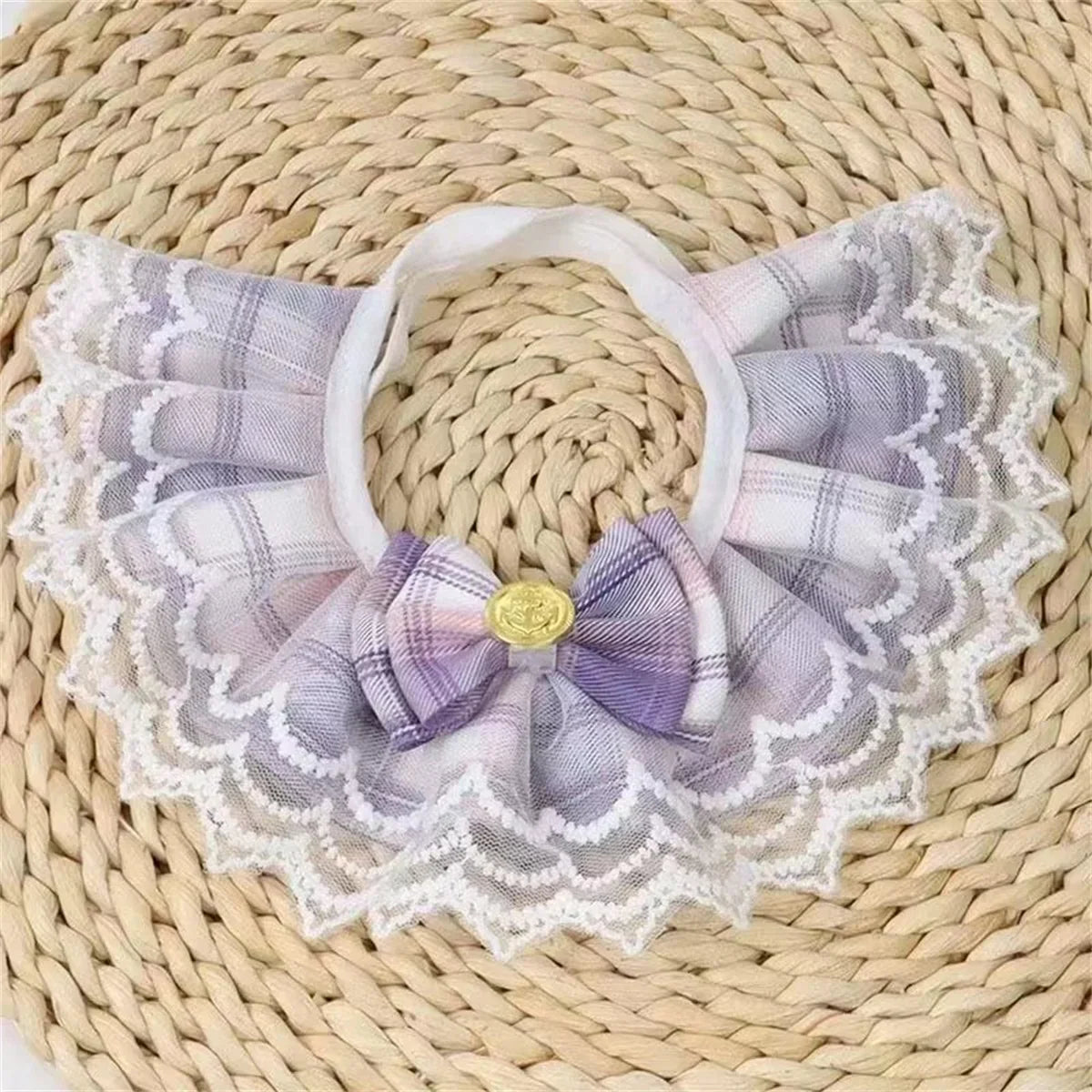 Lace Pet Scarf Cat Bib Dog Collar Lace Daisy - ProPawPet.com