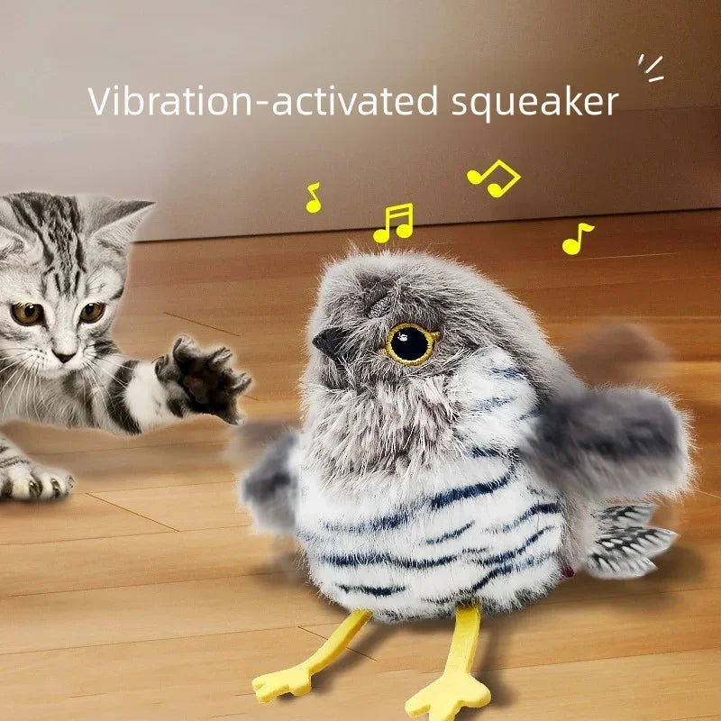 Pet Interactive Flapping Chirping Bird Cat - ProPawPet.com