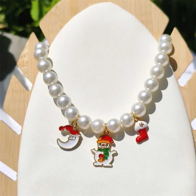 Fashion Adjustable Pearl Pet Collar with - ProPawPet.com
